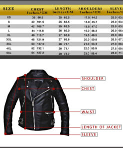 Blue Knights vests size chart