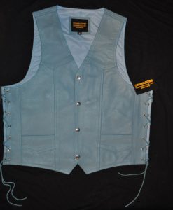 official color blue knights vest