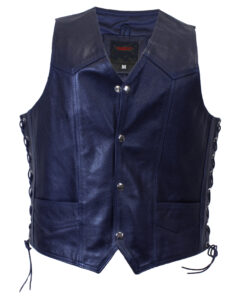 dark blue Blueknights vest, dark blue vest