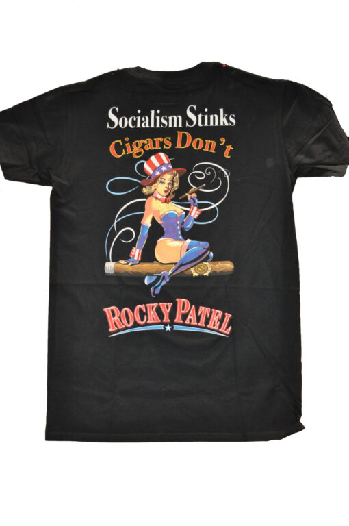 SOCIALISM STINKS BLACK T-SHIRT