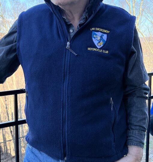 Navy blue Blue Knights fleece vest